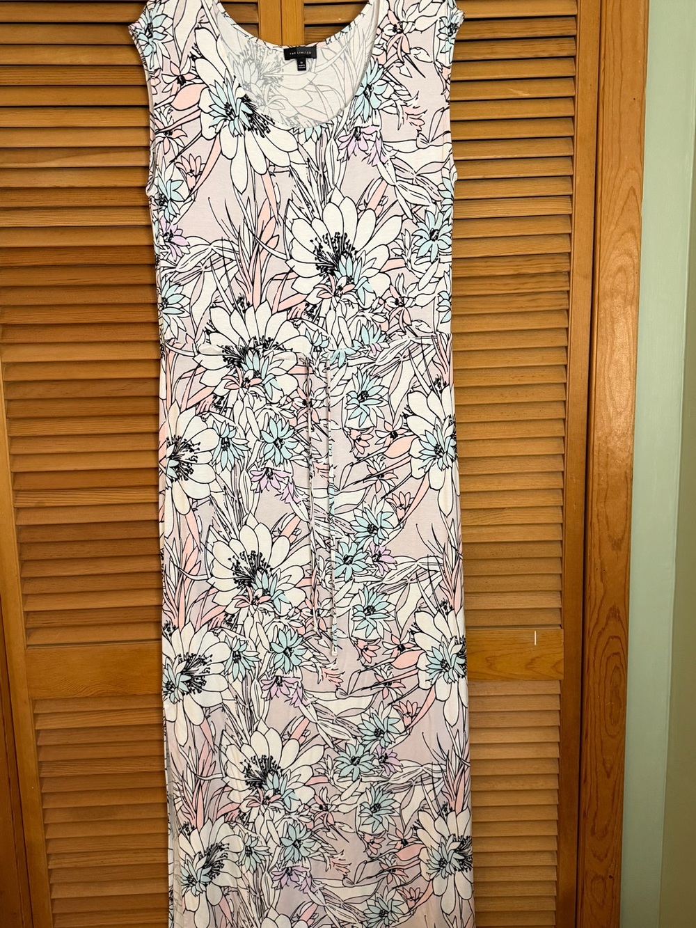 The Limited Floral Print Maxi Dress in Pink, Light Purple and Light Blue